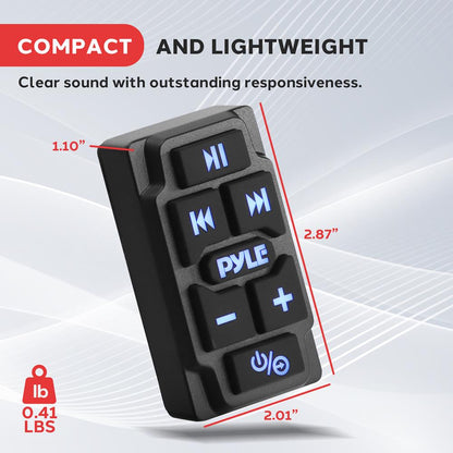 Wireless BT Marine Audio Controller, Waterproof, Universal Mount