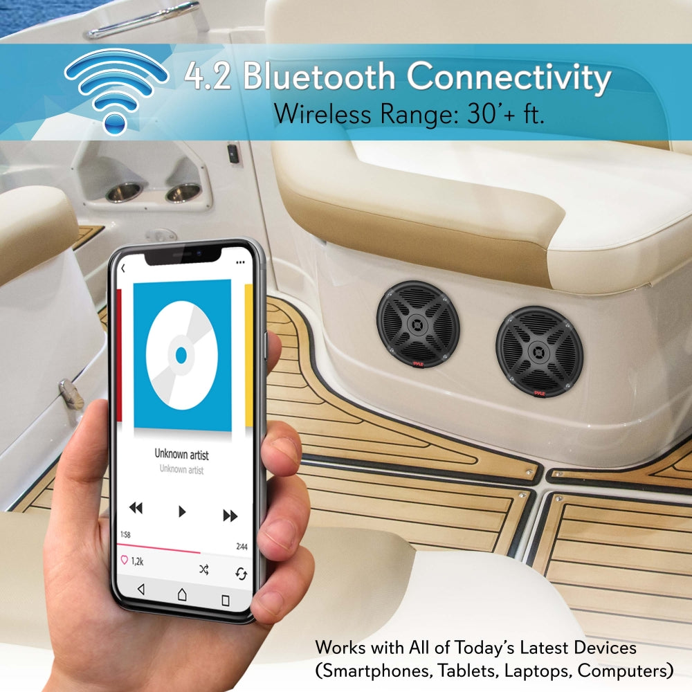 product image number 4 for Pyle 6.5’’ Waterproof Rated Marine Speakers