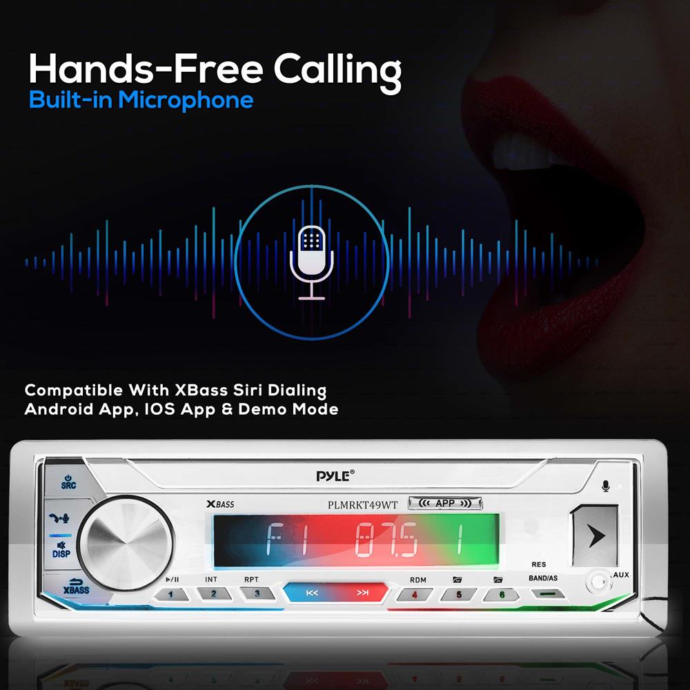 product image number 7 for Pyle Marine Bluetooth Cd/Mp3 Radio Receiver &