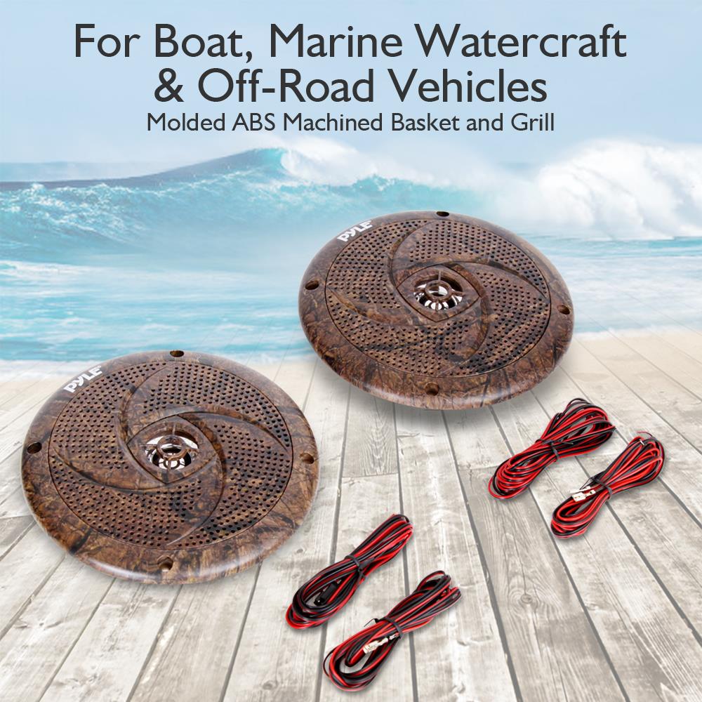 product image number 2 for Pyle 6.5 Inch Component Marine Led Speakers