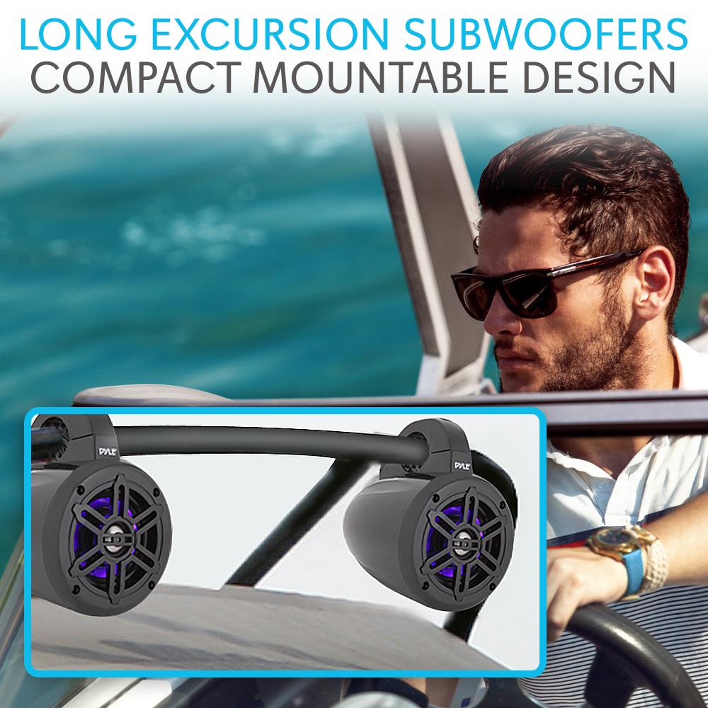 product image number 6 for Pyle 4” Waterproof Rated Led Tower Speakers 1