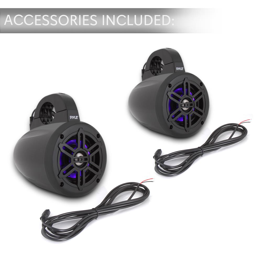 product image number 7 for Pyle 4” Waterproof Rated Led Tower Speakers 1