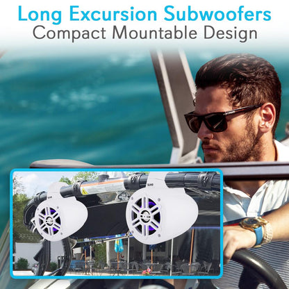 product image number 5 for Pyle 4” Waterproof Rated Led Tower Speakers