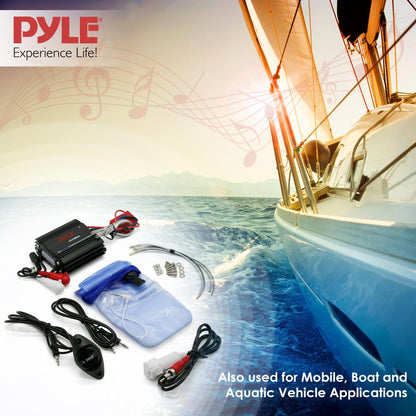 Marine Amplifier 200W Bluetooth Waterproof Compact Design