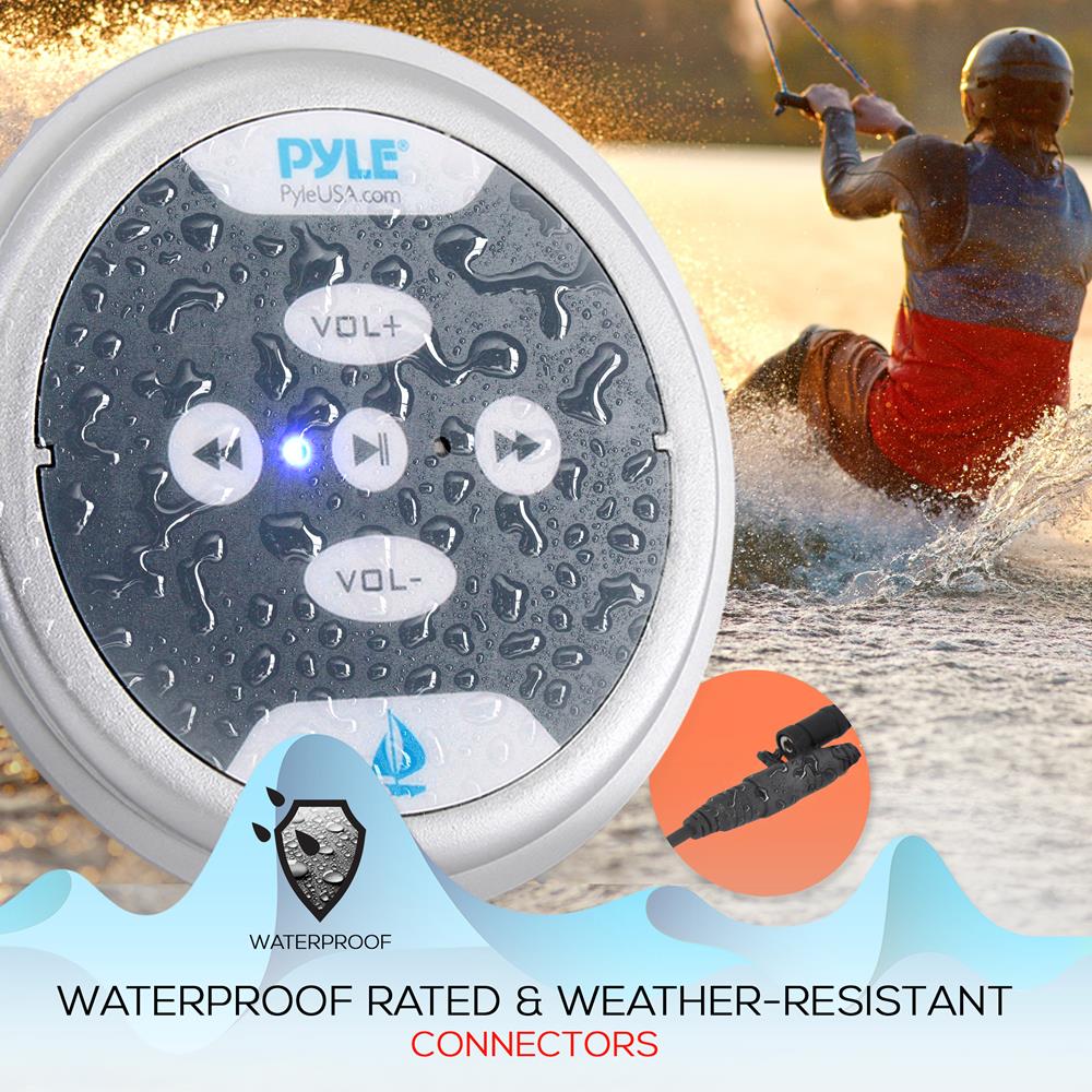 product image number 4 for Pyle 2-Ch. Bluetooth Marine Amplifier Kit