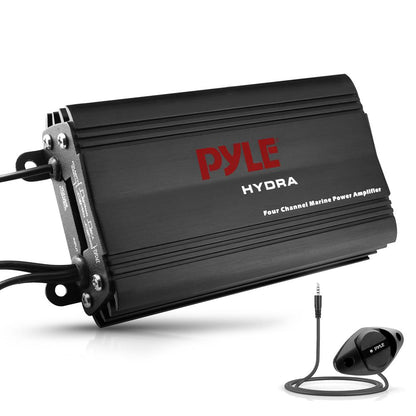 800W 4-Channel Marine Amplifier Waterproof RCA Input Volume Control
