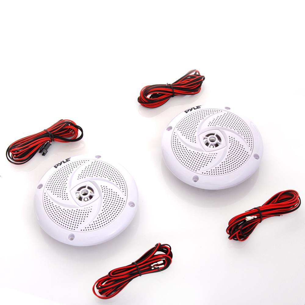 product image number 2 for Pyle 4'' Low-Profile Marine Led Speakers