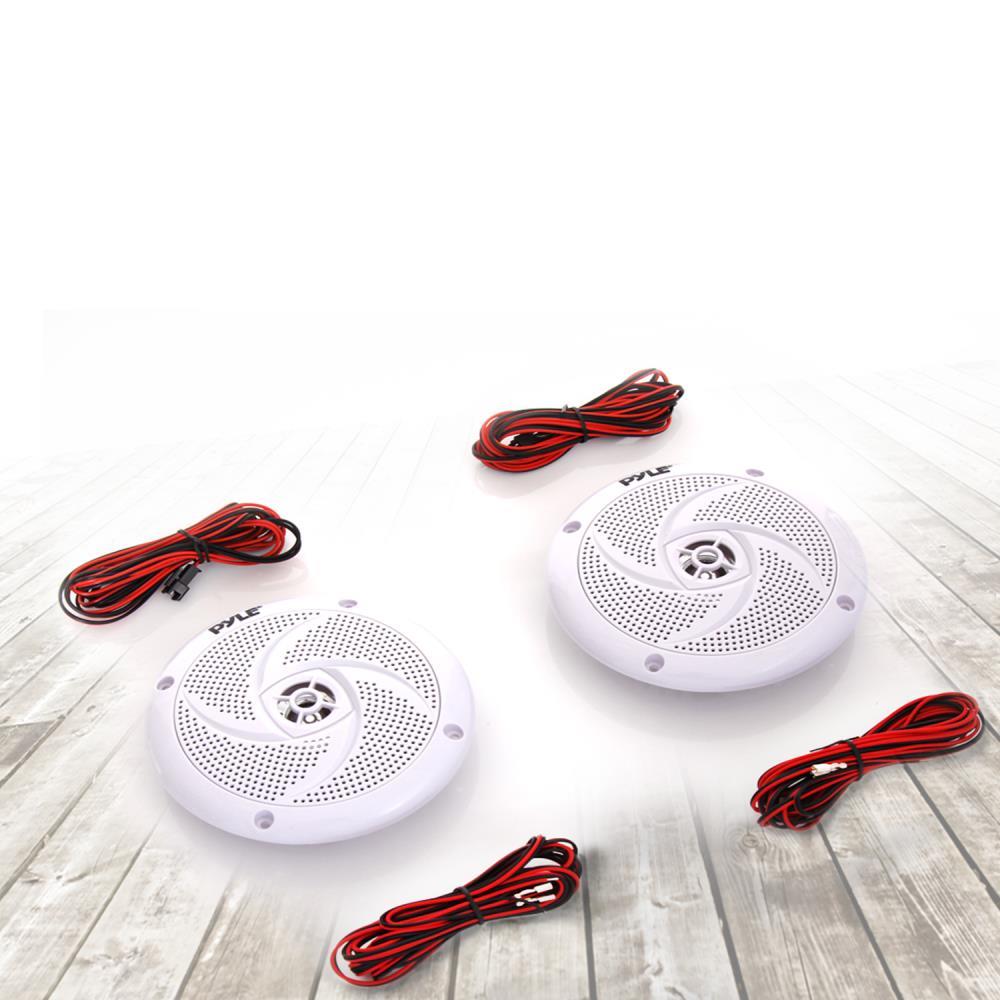product image number 5 for Pyle 4'' Low-Profile Marine Led Speakers