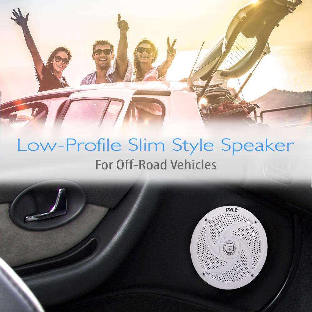 product image number 5 for Pyle 6.5 Inch Low-Profile Marine Speakers