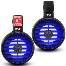 8" Marine Speaker Waterproof LED Lights ABS Construction