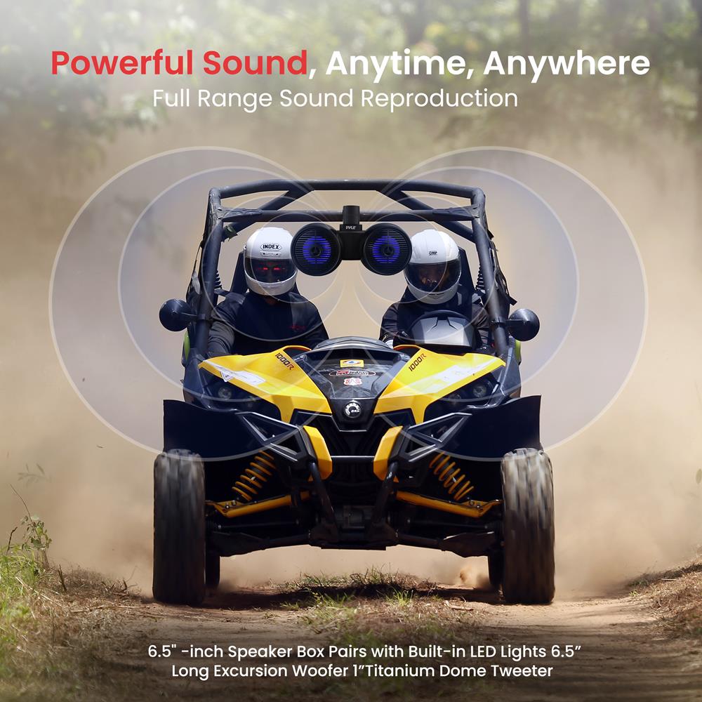 product image number 3 for Pyle Marine Wakeboard Bluetooth Speaker Syste