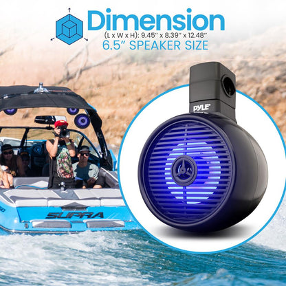 product image number 3 for Pyle Marine Wakeboard Bluetooth Speaker Syste