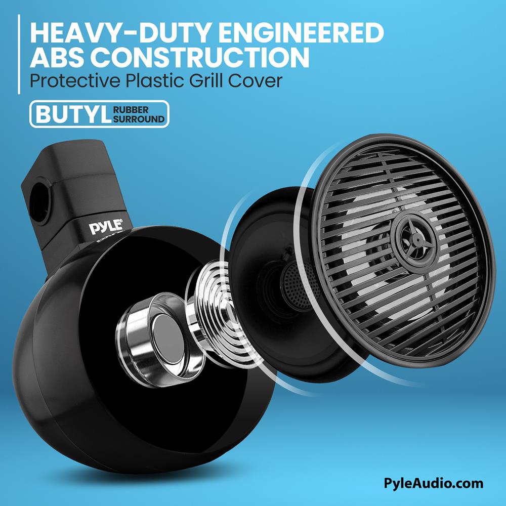 product image number 7 for Pyle Marine Wakeboard Bluetooth Speaker Syste