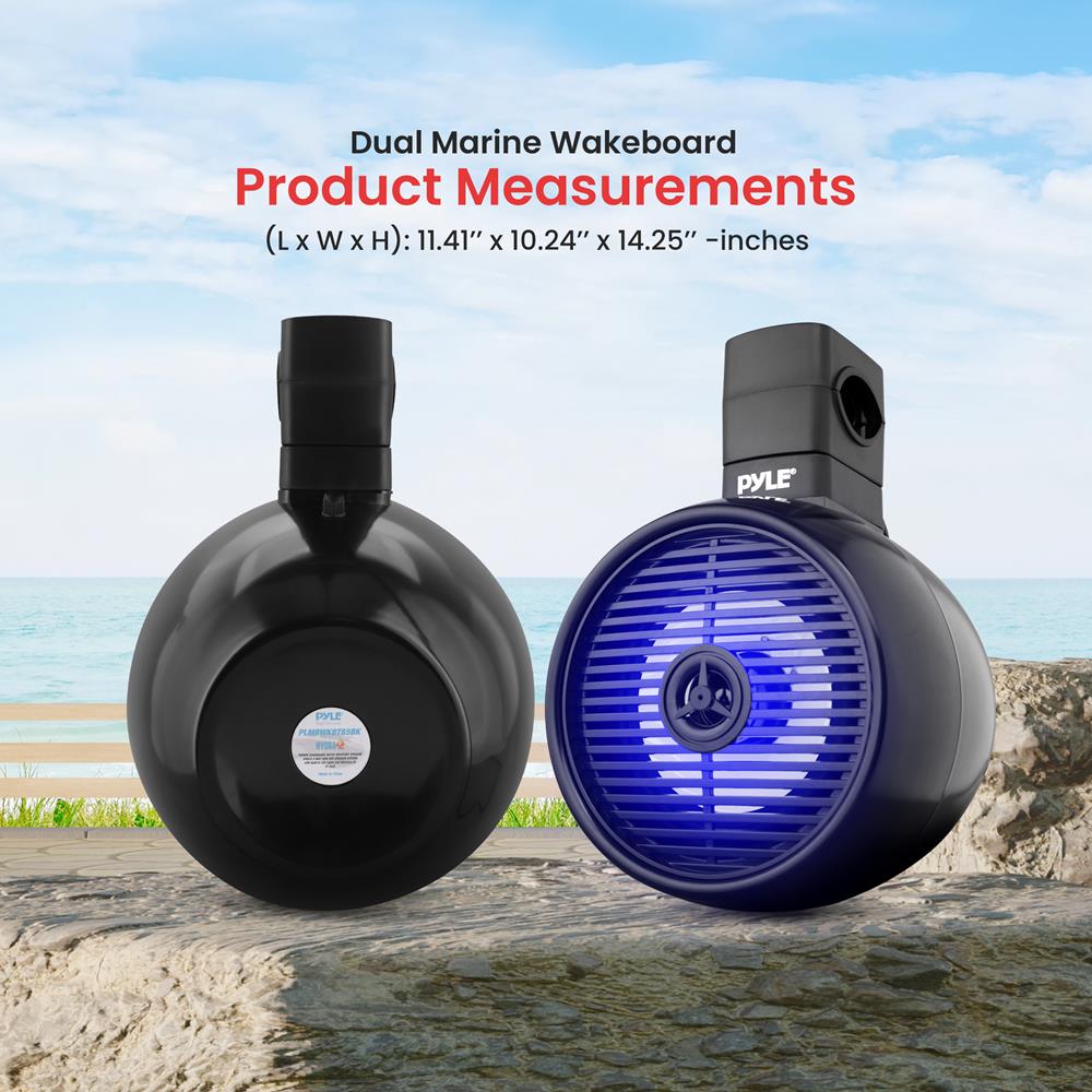 product image number 2 for Pyle Marine Wakeboard Bluetooth Speaker Syste