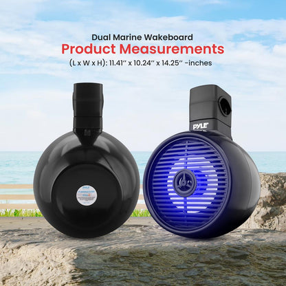 product image number 2 for Pyle Marine Wakeboard Bluetooth Speaker Syste