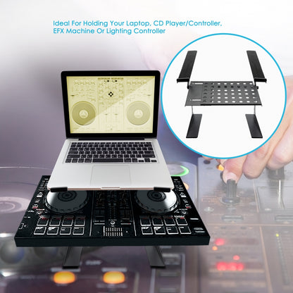 Portable Adjustable Laptop Stand with Storage Shelf, 6.3-10.9" Height