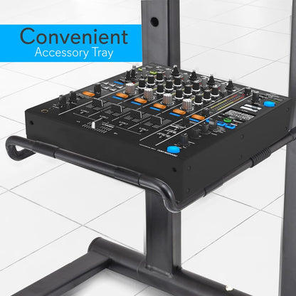 Portable Folding Laptop Stand - Adjustable Height, 11 inches, Steel Alloy