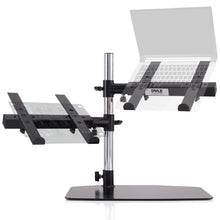 Portable Dual Laptop Stand - Ergonomic Adjustable Steel, 360° Swivel