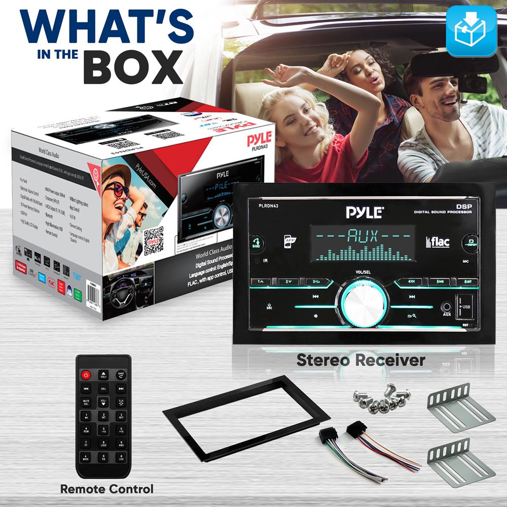 product image number 2 for Pyle Bluetooth Mp3 Dsp Radio Receiver