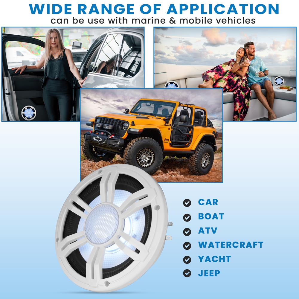 product image number 7 for Pyle 6.5‚Äù Slim Waterproof Subwoofer