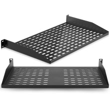 1Ux2 Server Rack Shelves - Universal Device Server Rack Mounting Tray