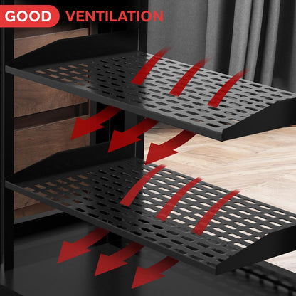 1U Server Rack Shelf, Ventilated Steel, 110 lbs Capacity