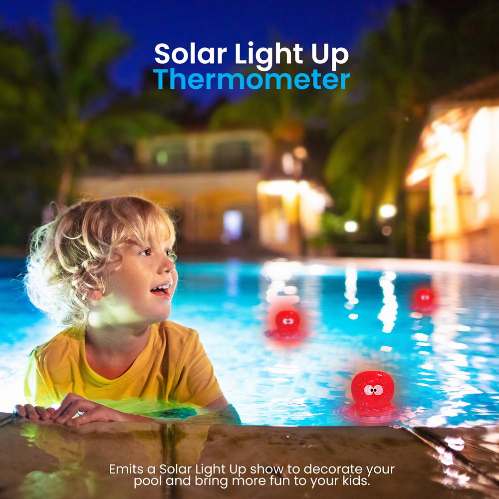 product image number 6 for Pyle Solar Light Up Octopus Thermometer