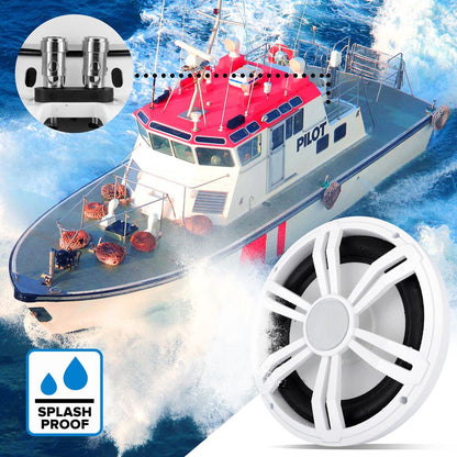 product image number 3 for Pyle 12'' Slim Waterproof Subwoofer