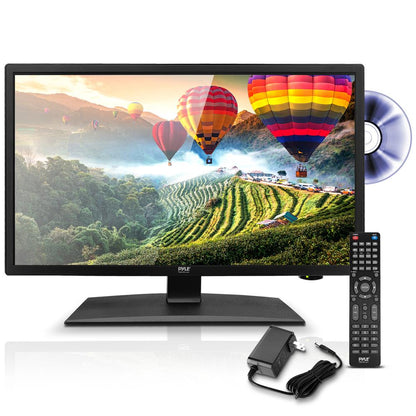 21.5" LED RV TV - FHD Display, DVD Combo, Wall Mountable, 12/24V Adapter
