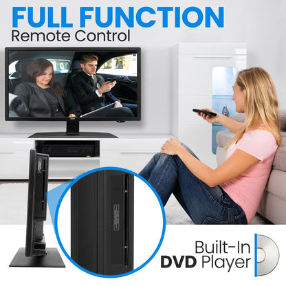 21.5" LED RV TV - FHD Display, DVD Combo, Wall Mountable, 12/24V Adapter