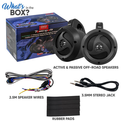Waterproof Bluetooth Off-Road Speakers 900W Marine Grade Weatherproof
