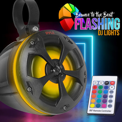Marine Bluetooth Speakers 800W Waterproof RGB Lights for ATV/UTV