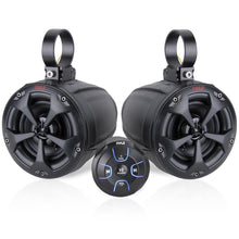 2-Way Bluetooth Marine Speakers 800W Waterproof IP65 White