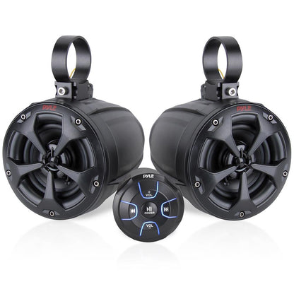 2-Way Bluetooth Marine Speakers 800W Waterproof IP65 White