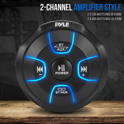 Waterproof Off-Road Speakers 800W RGB Lights Bluetooth Marine Grade