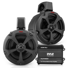 6.5" Marine Speakers 1200W Water-Resistant IP-X6 Polypropylene Cone