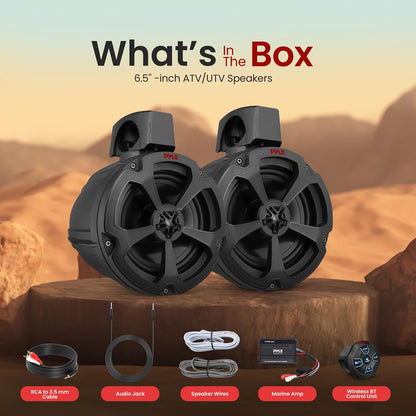6.5" Marine Speakers 1200W Waterproof Polypropylene Cone White