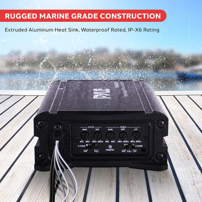 4-Ch. Waterproof Marine Audio Amplifier Kit