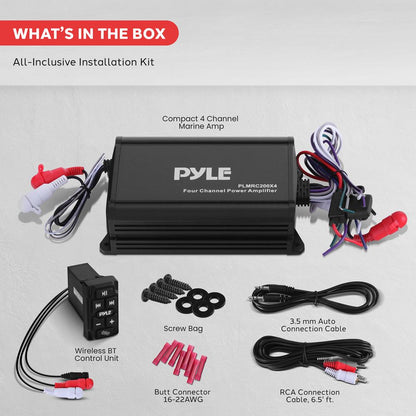 4-Ch. Waterproof Marine Audio Amplifier Kit