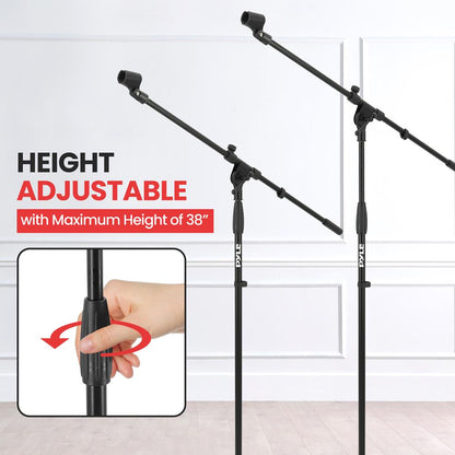 Tripod Microphone Stand With 31" Boom