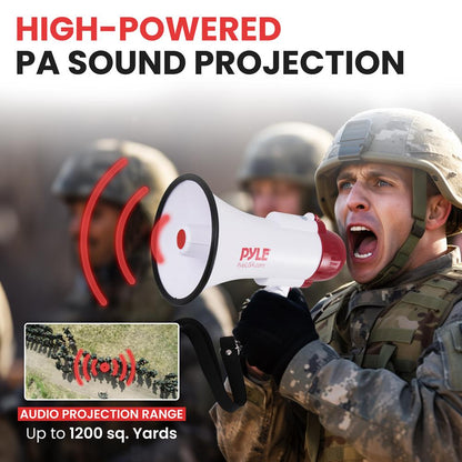 Compact Megaphone With Built-In Siren