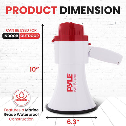 Compact Megaphone With Built-In Siren