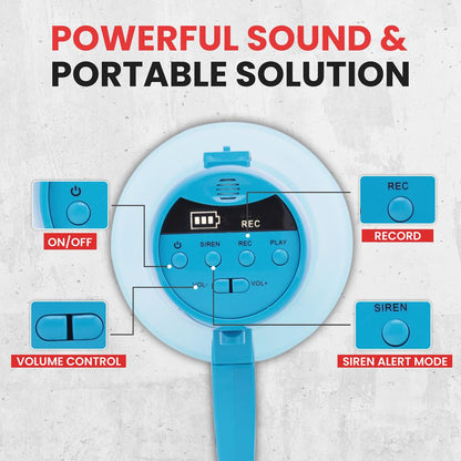 product image number 4 for Pyle Megaphone Siren Bullhorn Speaker