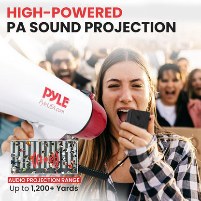 Megaphone Speaker 800-Yard Range Bluetooth Wireless Music Streaming