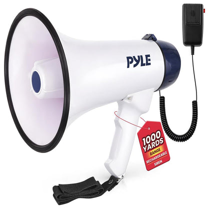 Portable PA Megaphone Speaker 40W Rechargeable Battery Siren Mode