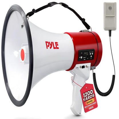 Megaphone 50W Siren Bullhorn Rechargeable Battery Portable Speaker