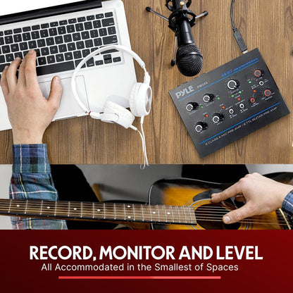 USB Audio Interface - Pristine Recording - Ultralow Noise - Compact Design