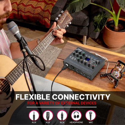 USB Audio Interface - Pristine Recording - 24 Digital Effects - Compact Size