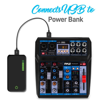 Professional 6-Channel Audio Mixer