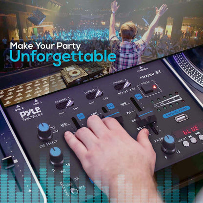 Wireless 3-Channel Dj Mixer